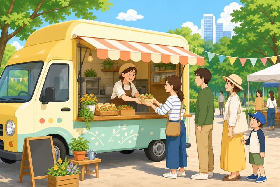 キッチンカーと移動販売
