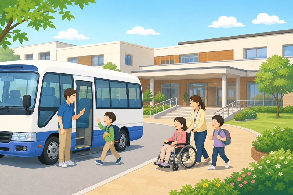 特別支援学校・放課後等デイサービスの送迎バス